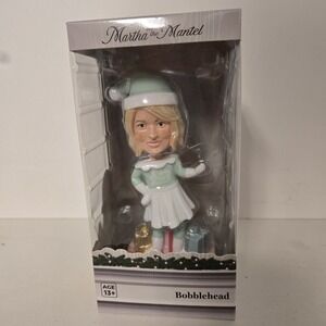 NEW Martha Stewart On The Mantel Resin Bobblehead A Holiday Tradition 7"